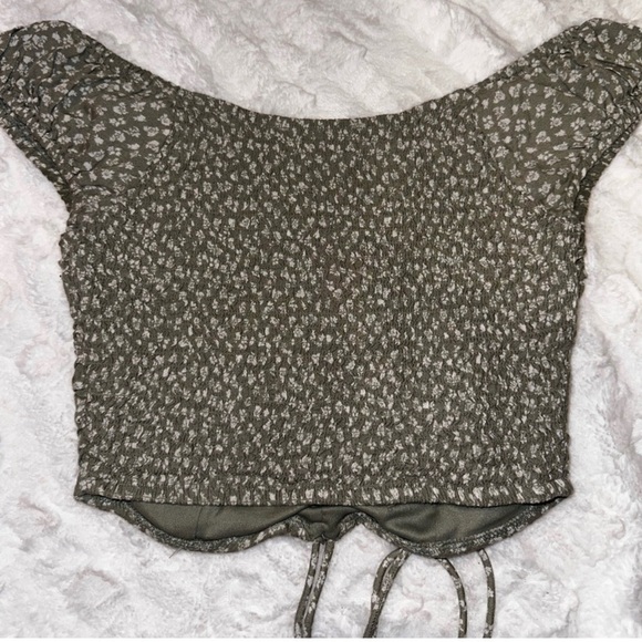 Japna Sage Green Floral Top - XS - Picture 4 of 4